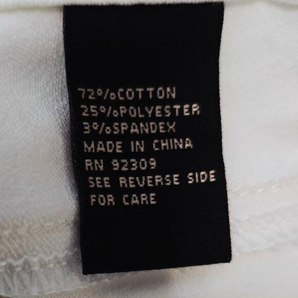 DG2 by Diane Gilman Frayed Side & Hem Women's White Jeans 16 - Picture 4 of 4